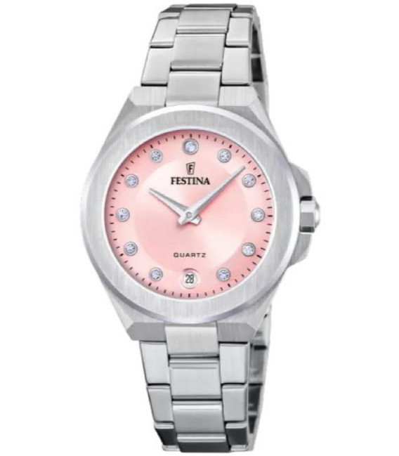 Reloj Mujer Esfera Rosa Claro Acero FESTINA - F20700/2