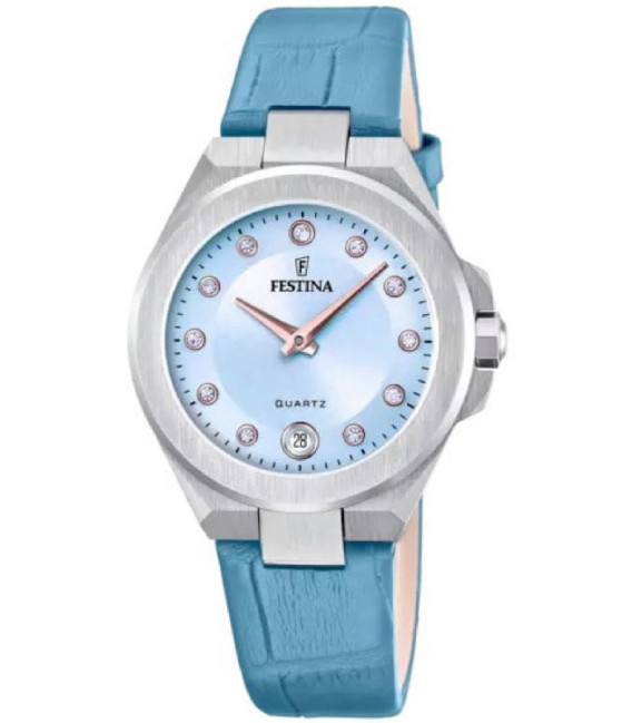 Reloj Mujer Esfera Azul Claro Acero Correa Azul FESTINA - F20701/3