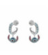 Aros Pendientes con Piedras Azules y Stitch Esmalte DISNEY - AG0086P