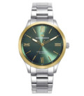 Reloj Hombre Acero Esfera Verde Bisel Dorado MARK MADDOX - HM1018-63