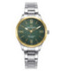 Reloj Mujer Acero Esfera Verde Bisel Pavonado Oro 18K MARK MADDOX - MM1024-63