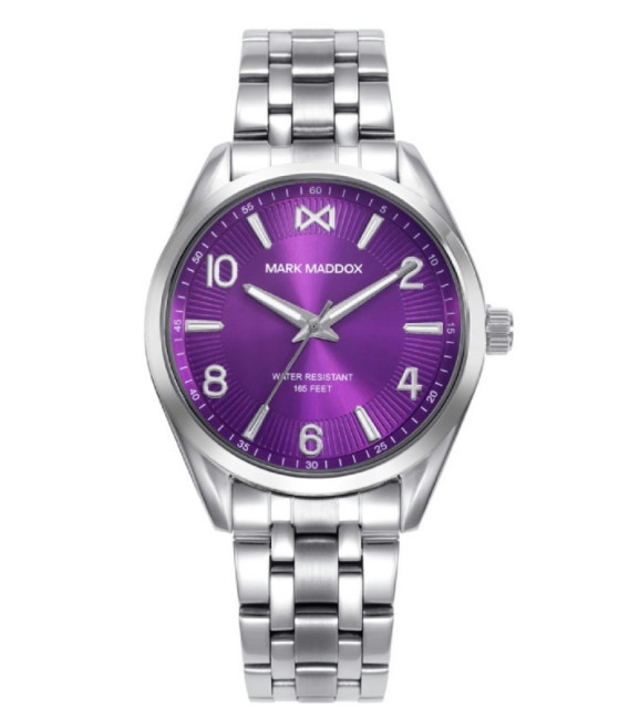 Reloj Mujer Acero Esfera Lila Marais MARK MADDOX - MM1020-95