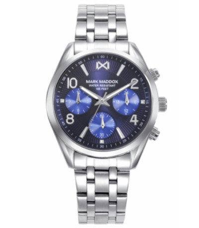 Reloj Mujer Multifunción Acero Esfera Azul Marais MARK MADDOX - MM1021-35