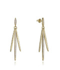 Pendientes Largos Plata Dorada y Circonitas VICEROY JEWELS - 2321E100-30