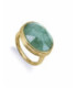 Maxi Anillo Plata Dorada Cuarzo Verde Oval VICEROY JEWELS - 2323A014-42