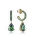 Aros con Colgante Plata Dorada y Esmalte Verde VICEROY JEWELS - 15122E100-32