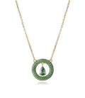 Collar Plata Dorado Esmalte Verde VICEROY JEWELS - 15122C100-32