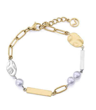 Pulsera Mujer Acero Bicolor y Perlas VICEROY FASHION - 75372P01019