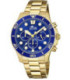 Reloj Crono Dorado Esfera Azul Hombre Excellent LOTUS - 18758/1