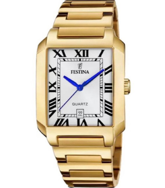 Reloj Rectangular Hombre Acero Dorado FESTINA - F20678/1