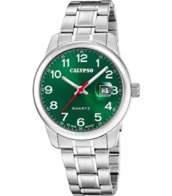 Reloj Básico para Hombre Esfera Verdel Lupa CALYPSO - K5872/5