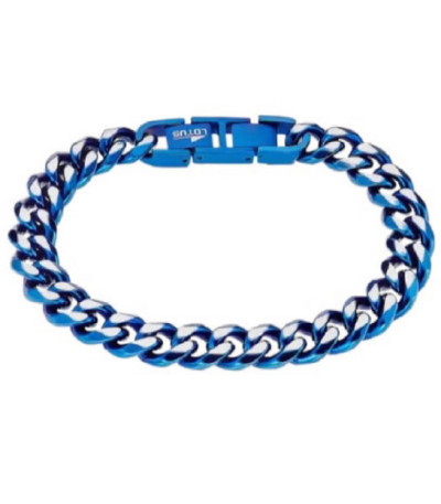 Pulsera Hombre IP Azul Eslabones LOTUS STYLE - LS2363-2/1