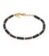 Pulsera Hombre Acero Dorado y Abalorios Negros y Marrones LOTUS STYLE - LS2373-2/2