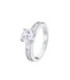 Anillo Pure Essential 4 Garras Circonita 7mm al n14 LOTUS SILVER - LP3444-3/114