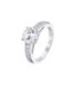 Anillo Pure Essential 4 Garras Circonita 8mm al n16 LOTUS SILVER - LP3507-3/116