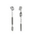 Pendientes largos hoja perla en Plata de Radiance - A5077-00HT