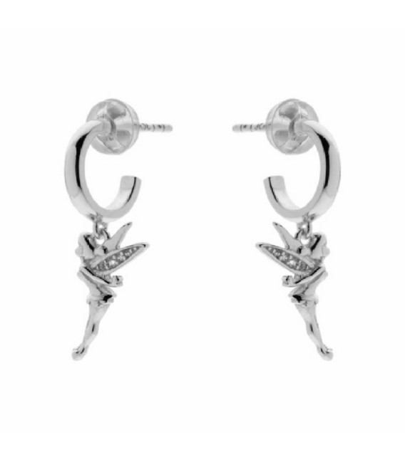 Aros Pendientes Plata Campanilla Tinkerbell Charm DISNEY - AG0070P1