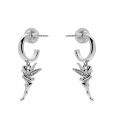 Aros Pendientes Plata Campanilla Tinkerbell Charm DISNEY - AG0070P1