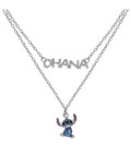 Collar doble de Stitch y OHANA Familia DISNEY - AG0087C