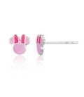 Mini Pendientes de Minnie Esmalte Rosa DISNEY - AG0094P