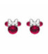 Pendientes Silueta Minnie Cristal Rojo DISNEY - AG0024P