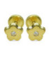 Pendientes Oro 18K Flor con Circonita - 3369