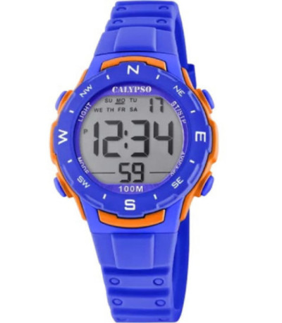 Reloj Niño Digital Azul Naranja Crush CALYPSO - K5801/3