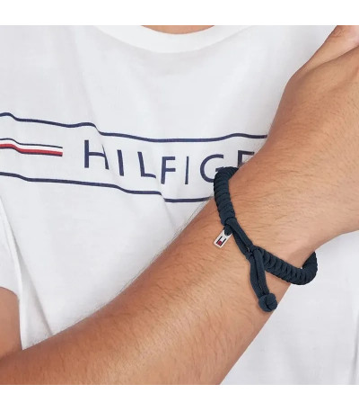 Pulsera Nylon Trenzado Azul con Nudo TOMMY HILFIGER - 2790592