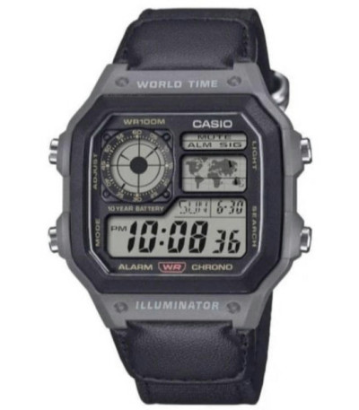 Reloj Digital Gris y Negro Collection Men CASIO - AE-1200WHUB-8AVEF