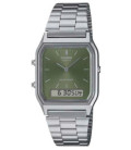 Reloj Vintage Unisex Anadigi Esfera Verde Oscuro CASIO - AQ-230A-3AMQYES