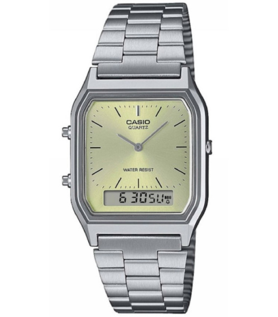 Reloj Vintage Unisex Anadigi Esfera Verde Claro CASIO - AQ-230A-9AMQYES