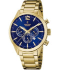 Reloj Hombre Crono Esfera Azul Acero Dorado FESTINA - F20633/2