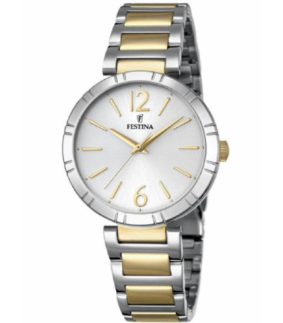 Reloj Mujer Bicolor Esfera Plateada FESTINA - F16937/1