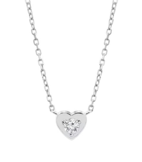 Collar Plata 925 Corazón con circonita LOTUS SILVER - LP3849-1/1