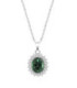 Collar Plata Colgante Piedra Oval Verde LOTUS SILVER - LP3459-1/3