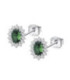 Pendientes Plata 925 Circonita Oval Verde LOTUS SILVER - LP3459-4/3