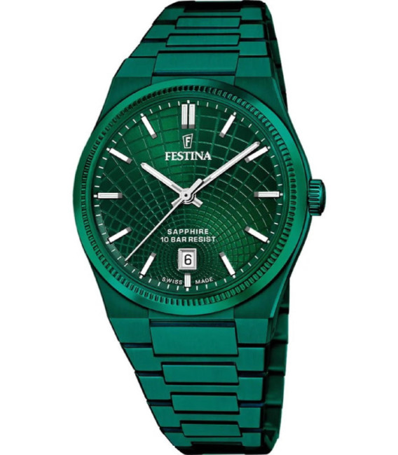 Reloj Hombre Verde Rive All Green FESTINA SWISS MADE - F20079/1