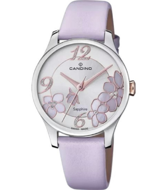 Reloj Mujer Lila con Flores CANDINO SWISS MADE - C4720/2