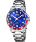 Reloj Junior KDT Azul Bisel Azul y Rojo LOTUS - 18786/1