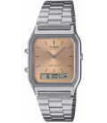 Reloj Vintage Unisex Anadigi Esfera Cobrizo CASIO - AQ-230A-4AMQYES